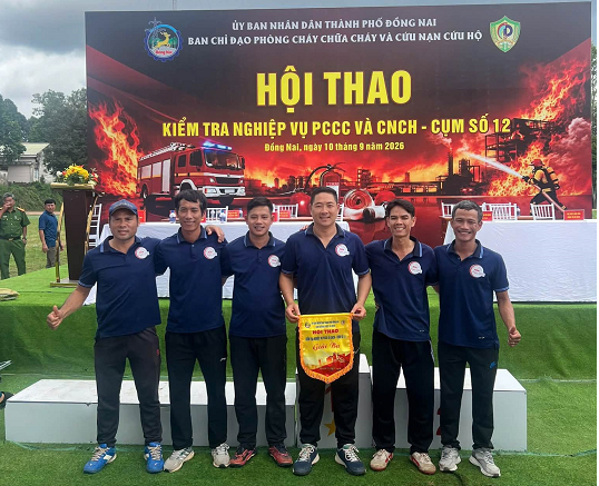 TỰ HÀO THPT LÊ QUÝ ĐÔN – XUẤT SẮC GIÀNH GIẢI BA TẠI HỘI THAO KIỂM TRA NGHIỆP VỤ CHỮA CHÁY NĂM 2026!